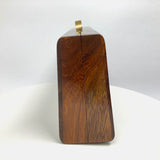Bottom Wide Wooden Handbag