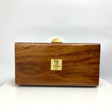 Bottom Wide Wooden Handbag