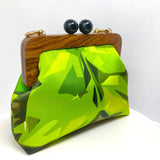 Zok and Zaari Digital Printing Teakwood wrist handbag