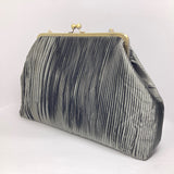 Pleated Biggie Frame Handbag