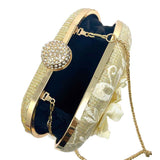 Shimmer Gold Clutch Handbag