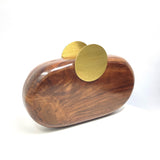 Hold Me Wood Clutch Handbag