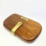 Big Box Wood Clutch Handbag
