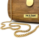 Big Box Wood Clutch Handbag