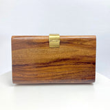 Zok and Zaari Wooden Clutch handbag