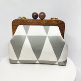 Zok and Zaar Yellow Digital Printed Handmade Handbag with gold wrist chain