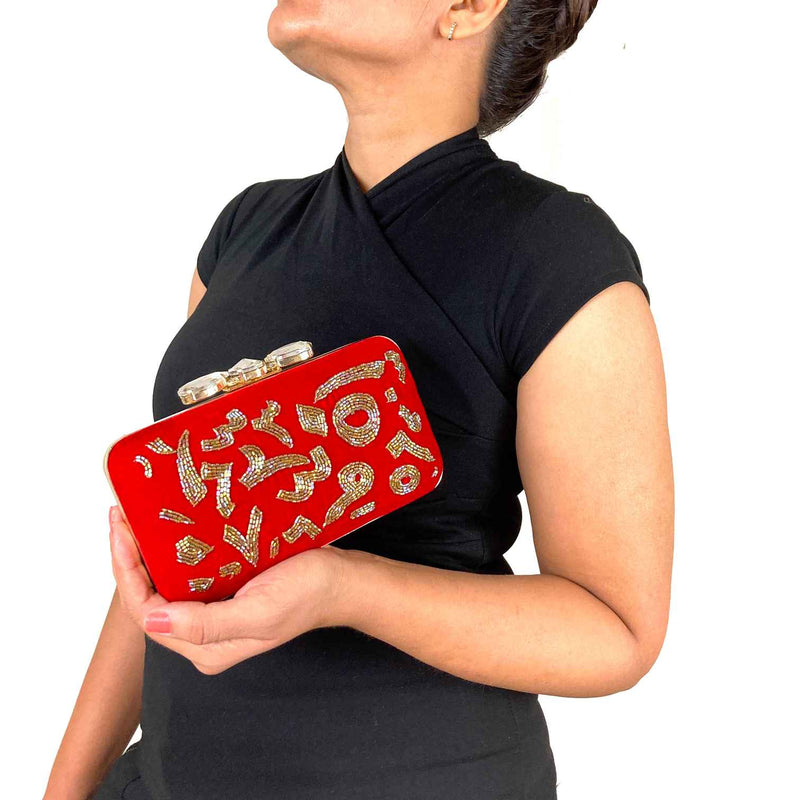 Intricate Clutch Handbag