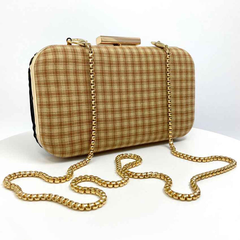 Plaid Clutch Handbag