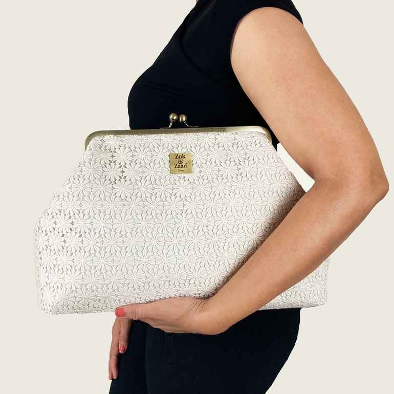 Large Crochet Vintage Handbag