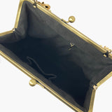 Pleated Biggie Frame Handbag