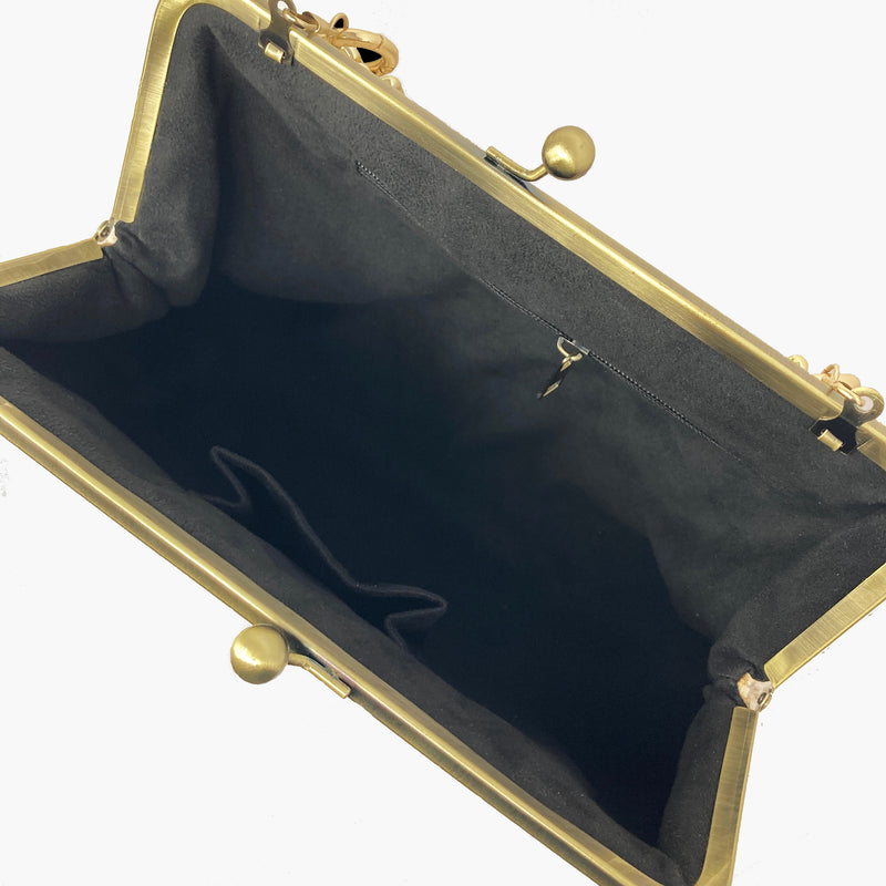 Pleated Biggie Frame Handbag