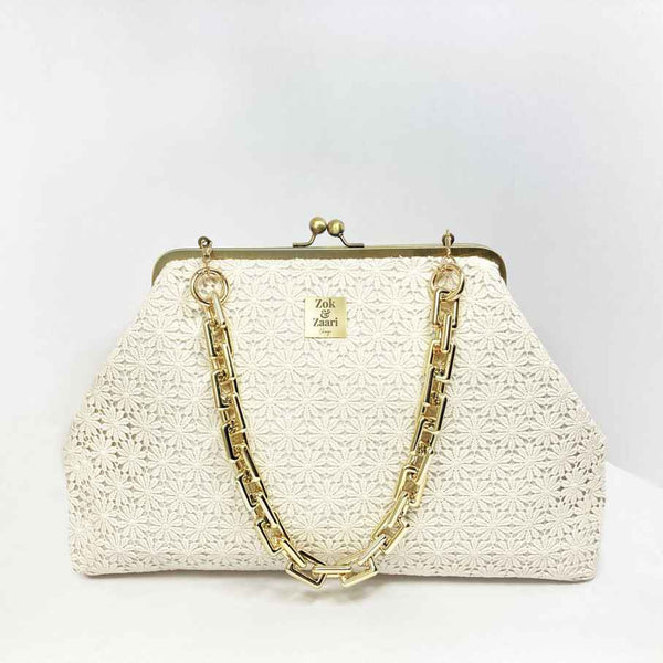 Large Crochet Vintage Handbag