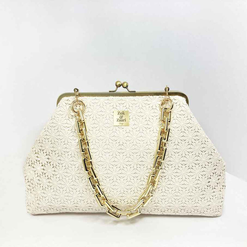 Large Crochet Vintage Handbag