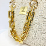 Zok and Zaari Crochet Brass Frame wrist handbag