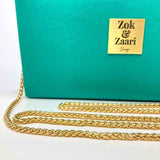 Cyan Faux Leather Clutch Handbag