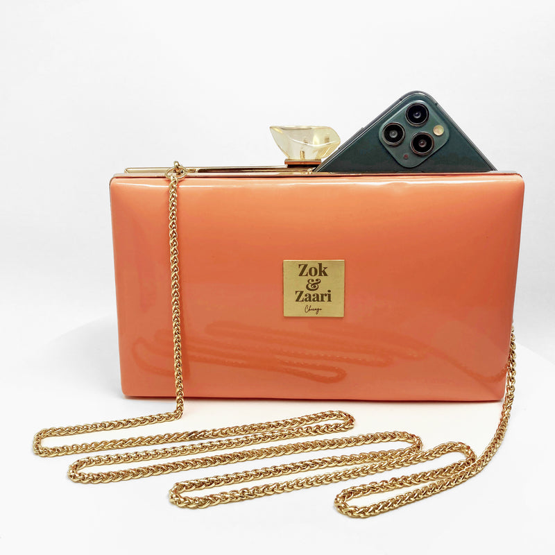 Sexy Peach Clutch Handbag