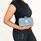 Zok and Zaari Grey Net Clutch Handbag Purse