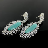 Long Mint Earrings