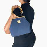Demin Frame Handbag