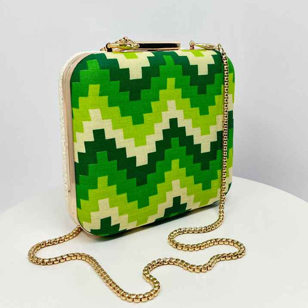 Staircase Clutch Handbag