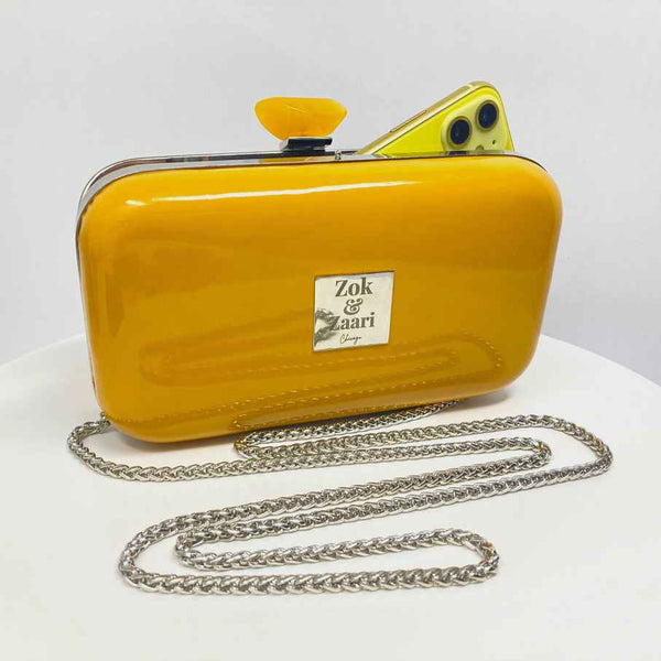 Mustard Clutch Handbag