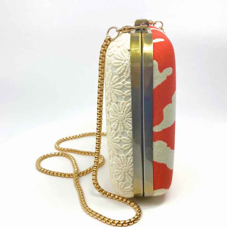 Peach Clutch Handbag