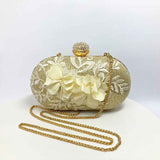 Shimmer Gold Clutch Handbag