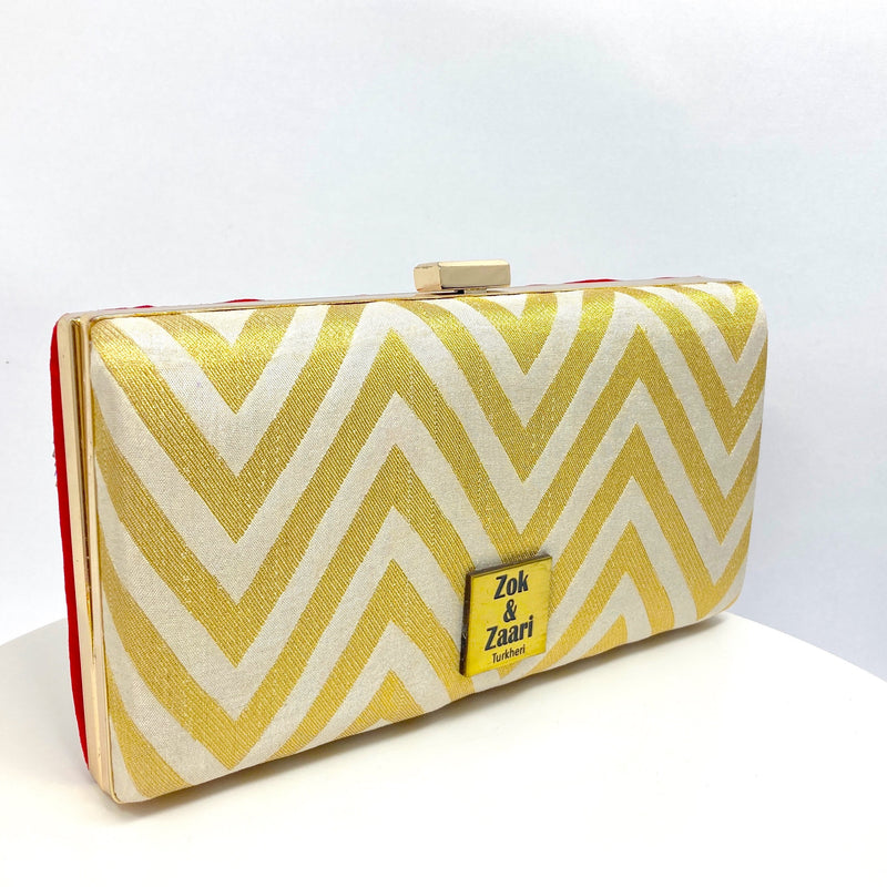 Zok and Zaari Hand embroidered clutch handbag