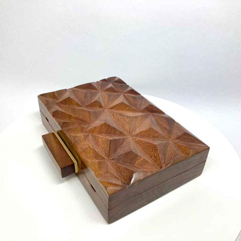 Prizm Wood Clutch Handbag