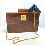 Prizm Wood Clutch Handbag