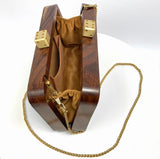 Zok and Zaari Wooden Handbag