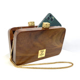 Zok and Zaari Wooden Handbag