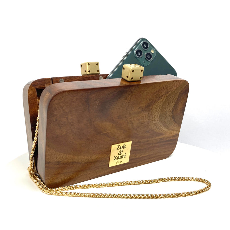 Zok and Zaari Wooden Handbag