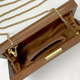 Zok and Zaari Wooden Clutch handbag