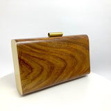 Zok and Zaari Wooden Clutch handbag