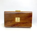 Zok and Zaari Wooden Clutch handbag