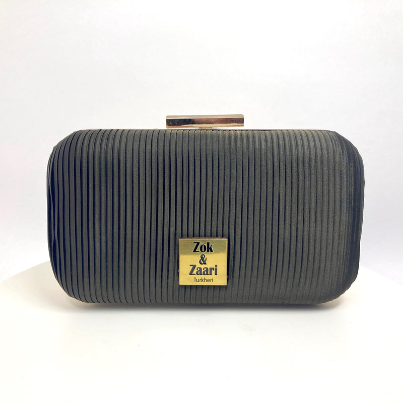 Zok and Zaari Yellow Brocade Clutch Handbag